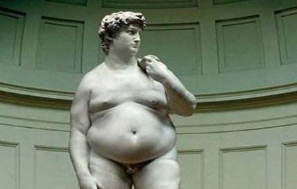 Fat David Statue